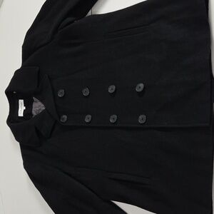 Calvin Klein Men's Black Peacoat Wool Blend Quilted Lining